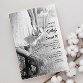 女性のカーボーイサンフラワーズカントリースウィート16バースデーパーティー 招待状