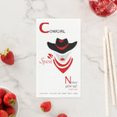 女性のカーボーイスピリット紙ゲストタオル (インサイチュ)