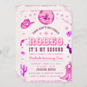 女性のカーボーイセカンドロデオパーティの招待状 招待状 (正面/裏面)