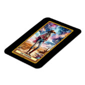 女性のカーボーイタロットカード磁石 マグネット (左側)