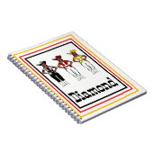 女性のカーボーイダンサーレッドノート#1 ノートブック (右側)