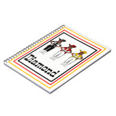 女性のカーボーイダンサーレッドノート#1 ノートブック (左側)