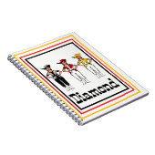 女性のカーボーイダンサーレッドノート#2 ノートブック (右側)