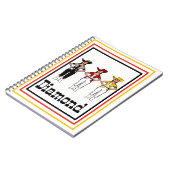 女性のカーボーイダンサーレッドノート#2 ノートブック (左側)