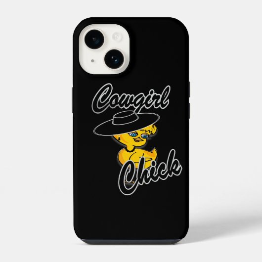 女性のカーボーイチック#4 iPhoneケース (裏面)