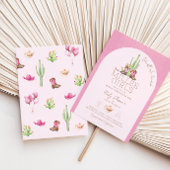 女性のカーボーイツインベビーシャワー招待状 招待状