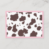 女性のカーボーイツチュアンドジーンズおむつラッフルチケット エンクロージャーカード (裏面)