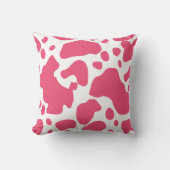 女性のカーボーイテーマコウィドピンクと白 クッション (正面)