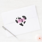 女性のカーボーイディスコありがとうハートシール ハートシール (封筒)