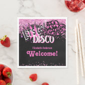 女性のカーボーイディスコバチェロレッテレッツラストライドロデオ スタンダードランチョンナプキン (インサイチュ)