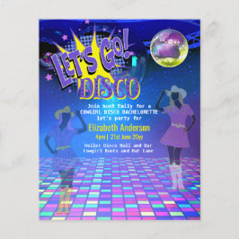 女性のカーボーイディスコバチェロレッテレッツラストライドロデオ チラシ