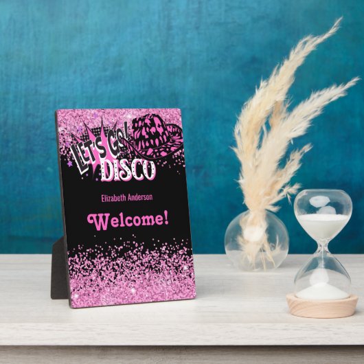 女性のカーボーイディスコバチェロレッテレッツラストライドロデオ フォトプラーク (側面)