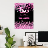 女性のカーボーイディスコバチェロレッテレッツラストライドロデオ ポスター (ホームオフィス)