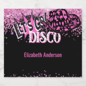 女性のカーボーイディスコバチェロレッテレッツラストライドロデオ リキュールボトルラベル (シングルラベル)