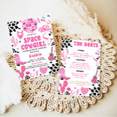 女性のカーボーイディスコバチェロレッテ週末の日程 招待状