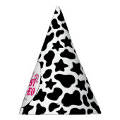 女性のカーボーイディスコピンクファーストロデオ パーティーハット (右)