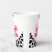 女性のカーボーイディスコピンクファーストロデオ 紙コップ (右)