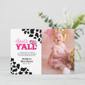 女性のカーボーイディスコピンクファースト感謝していロデオY'all 招待状 (スタンド正面)