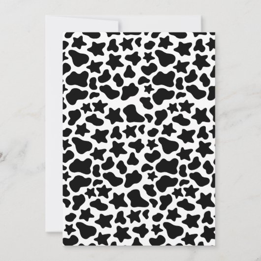 女性のカーボーイディスコピンクファースト感謝していロデオY'all 招待状 (裏面)