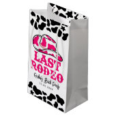 女性のカーボーイディスコラストロデオバチェロレッテ スモールペーパーバッグ (裏面アングル)