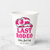 女性のカーボーイディスコラストロデオバチェロレッテ 紙コップ (正面)
