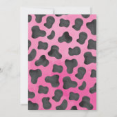 女性のカーボーイディスコロデオウェスタン誕生日招待状 招待状 (裏面)