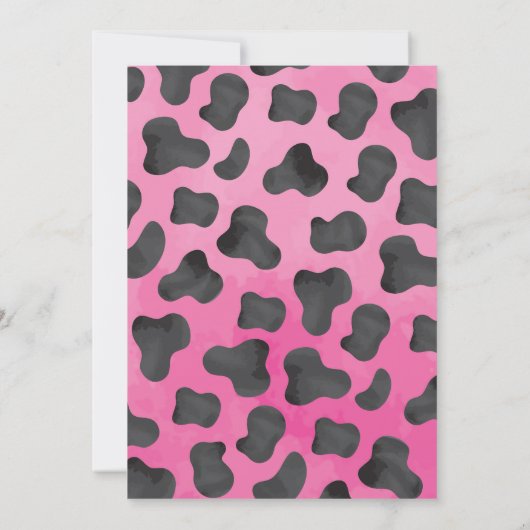 女性のカーボーイディスコロデオウェスタン誕生日招待状 招待状 (裏面)