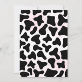 女性のカーボーイディスコ誕生日パーティー 招待状 (裏面)