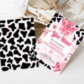 女性のカーボーイディスコ誕生日パーティー 招待状