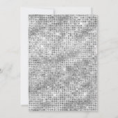 女性のカーボーイディスコ21th誕生日ピンクダンス 招待状 (裏面)