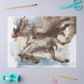 女性のカーボーイデコページティッシュペーパー 薄葉紙 (クラフト)