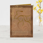 女性のカーボーイドリームズスイートドリームズカード カード (黄色い花)