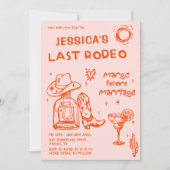 女性のカーボーイナッシュビルラストロデオバチェロレッテウィークエンド 招待状 (正面)