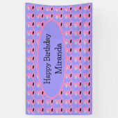 女性のカーボーイハットバースデーパーティー 横断幕 (縦)