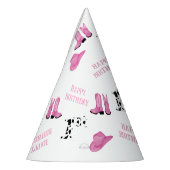 女性のカーボーイハッピーバースデー パーティーハット (左)