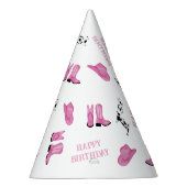 女性のカーボーイハッピーバースデー パーティーハット (右)