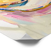 女性のカーボーイハッ絵を描ズデコールウェスタンランチパステル ポスター (角)