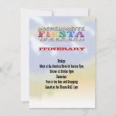 女性のカーボーイバチェロレッテフィエスタウィークエンド招待状 招待状 (裏面)