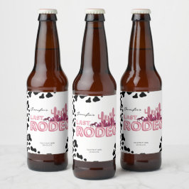 女性のカーボーイバチェロレッテラストロードー ビールラベル