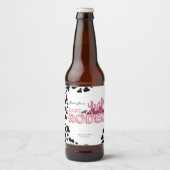 女性のカーボーイバチェロレッテラストロードー ビールラベル (正面)