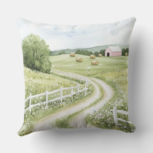 女性のカーボーイバーンファーム クッション (裏面)