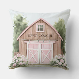 女性のカーボーイバーンファーム クッション