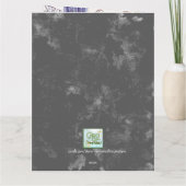 女性のカーボーイパーソナライズされたバレルレーサー赤白青 カード (裏面)