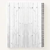 女性のカーボーイパーソナライズされた素朴 ノートブック (裏面)