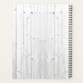 女性のカーボーイパーソナライズされた素朴 プランナー手帳 (裏面)