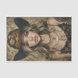 女性のカーボーイビベス17 薄葉紙