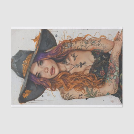 女性のカーボーイビベス19 薄葉紙 (正面)