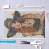 女性のカーボーイビベス19 薄葉紙 (クラフト)