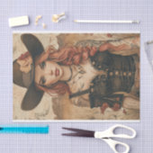 女性のカーボーイビベス20 薄葉紙 (クラフト)