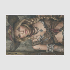 女性のカーボーイビベス21 薄葉紙